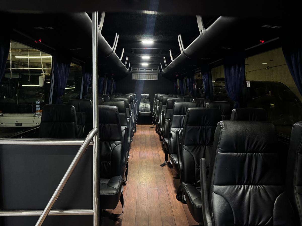 36 Seat Mini Bus Interior