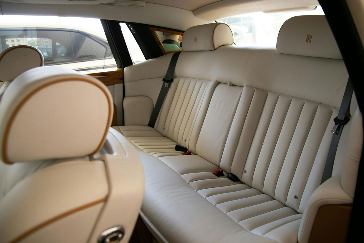 Rolls Royce back seat interior