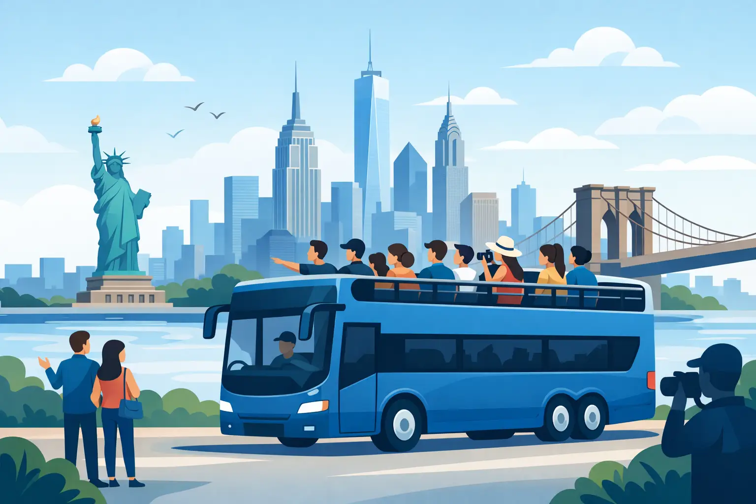 Private NYC Sightseeing Bus Tour for Groups