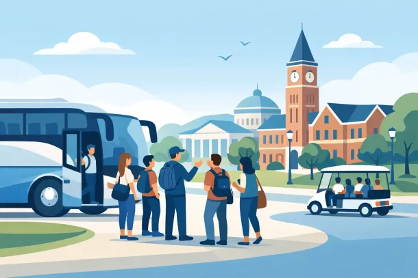 College Campus Visit Transportation for Groups