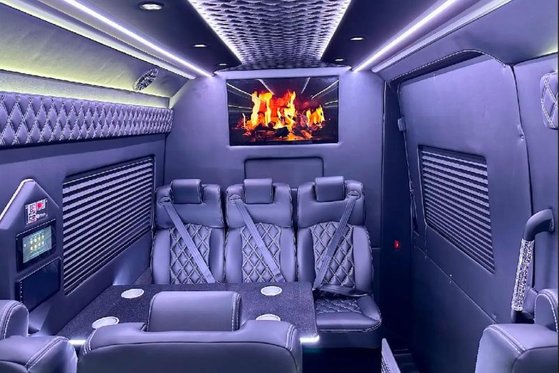 Interior of the Sprinter Van